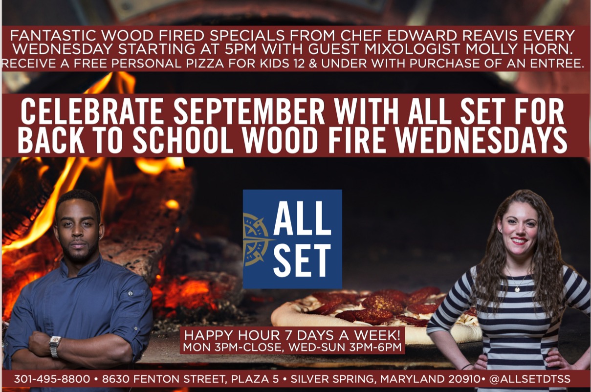 CELEBRATE SEPTEMBER WITH ALL SET FOR BACK TO SCHOOL WOOD FIRE WEDNESDAYS